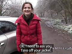 Czech amateur cloudie marie banged in public in the car