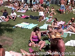 SpringBreakLife Video: Wild amateur shemale couple Party