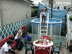 All Nude Gay Pool Party Turns In To An Ass Fucking Orgy