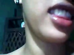 Hot italian step dad Asian slut shows her tits on web cam