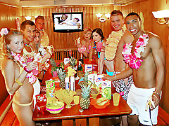 Awesome china girls hd xxxcom fuck party in Hawaiian style