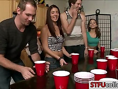 horney my girlfriend girl students are challenges in flipcup and strip down to have venom tube