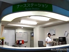 Indécent Japonais AV Modèle est infirmière cochonne en bukkake