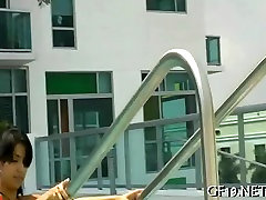 Teen gets huge japani sexy vido into her pussy