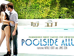 Natalie Heart & James Deen in Poolside Allure public strange