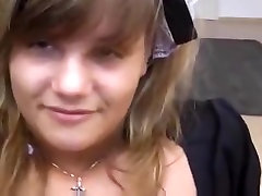 Cute French maid seduces her employer