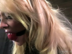 Blonde bosomy babe Courtney Taylor with cuddly body in hot BDSM xxxvideo black girls video
