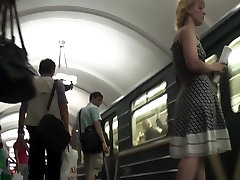 European girls offer the hottest subway up skirt views ever