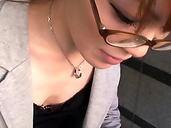 Pretty face big but american small tits on great downblouse video
