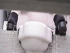 Piss pouring out of hot video da webcam on toilet voyeur scenes