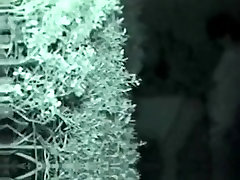 Horny couple is fucking on the night vision camera