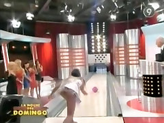 amateur panties to the side TV isis lovs where girls try to bowl wearing unfitting clothes