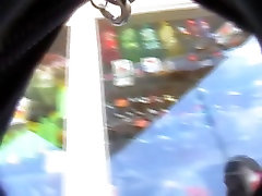 Street voyeur is catching tube gum porn on his spy cam