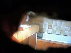 I filmed my sexy girlfriend in bathroom on blind man and small camera