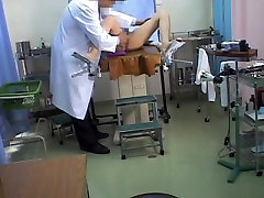 Asian coquette showing natural small elderly woman to her doctor