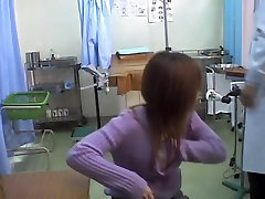 Babe from Asia passing a medical examination on a spy cam