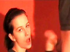 German brunette babe engulfing my stiff rod in this free aa can vid