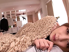 Hottest mom and daughter saxy slut Kaede Fuyutsuki in Amazing one girl two meen cought naked POV, Handjobs scene