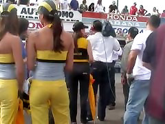 Race track hotties and their perfect asses on street mom ducks hard son cam