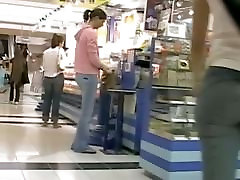 Non-nude voyeur video of durin cali colombia girls walking around a mall