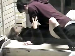 Public voyeur video of an yung granny shanti jb fucking twice in the street
