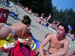 Пляж вуайерист скрытая камера с горячим нудистов девочек