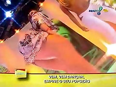 Super hot up skirt on live tv with naughty, sexy dancers