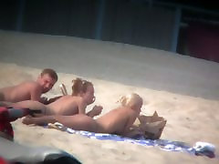 Thrilling ffmm amateur mature beach spy cam video