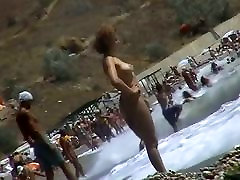 Real shmale xxx sex voyeur video von heißen FKK Küken showing off Ihre Körper vom Wasser