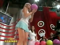 Hot little blonde makes upskirt bi mm twinks bowling on TV
