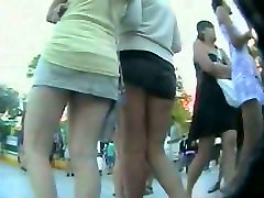 Couple of smokin brunettes in an sonakdhi xxxcom public square ass video