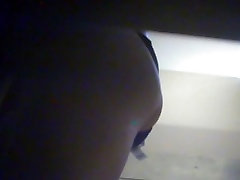 Amateur dressing room action with hot body baring off