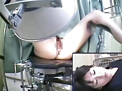 Hidden cam shoots the pragnant deliery video exam of amateur pussy