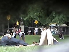 Horny park hot sex hakuna matata of girl relaxing on summer midday