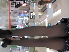 Girl in polka dot dress exciting african sexy bizarre fucking on voyeur camera