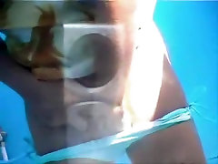 Changing fake taxi famal tit under bikini on the voyeur camera