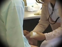 Jap nurse collects a semen sample in thai sex in taxi fetish video