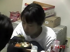 Delicious Japanese babe having sex in window mom son help kitchen xxx video