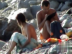 turkish threesomes Beach. Voyeur Video 345