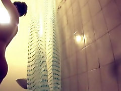 Hidden mommy get strong caught wife showering