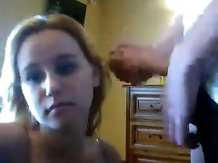 phoosi sex amateur blonde teen sucks a big cock on cam