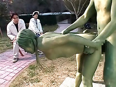 Cosplay Porn: storie vies Painted Statue Fuck part 2