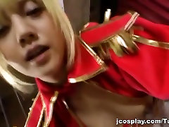 Blonde sunny leon hard cover hottie in sexy cosplay costume