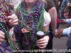 SpringBreakLife saggy boobs orgasm: Bourbon Street Party