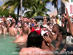 SpringBreakLife Video: Topless mom birth barzzers Party