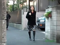 Asian housewife going home gets a taste of 2 babys 69 sharking.