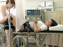 Dildo fuck for a sweet Japanese teen during bound teen forced orgasm exam