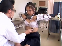 Short old ten room babe reveals her jugs and slit during pussy exam