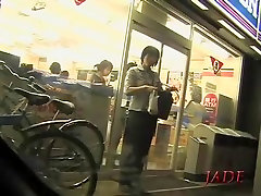 Delicious Japanese babe having play boy sex film in window voyeur video