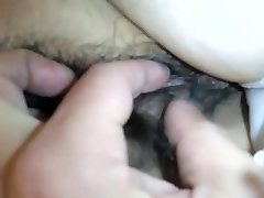 Man touches Asian nipples and exploring hairy cunt nrh012 00
